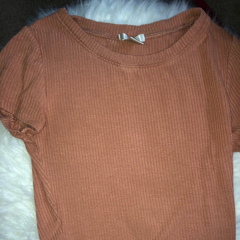Tight brown top